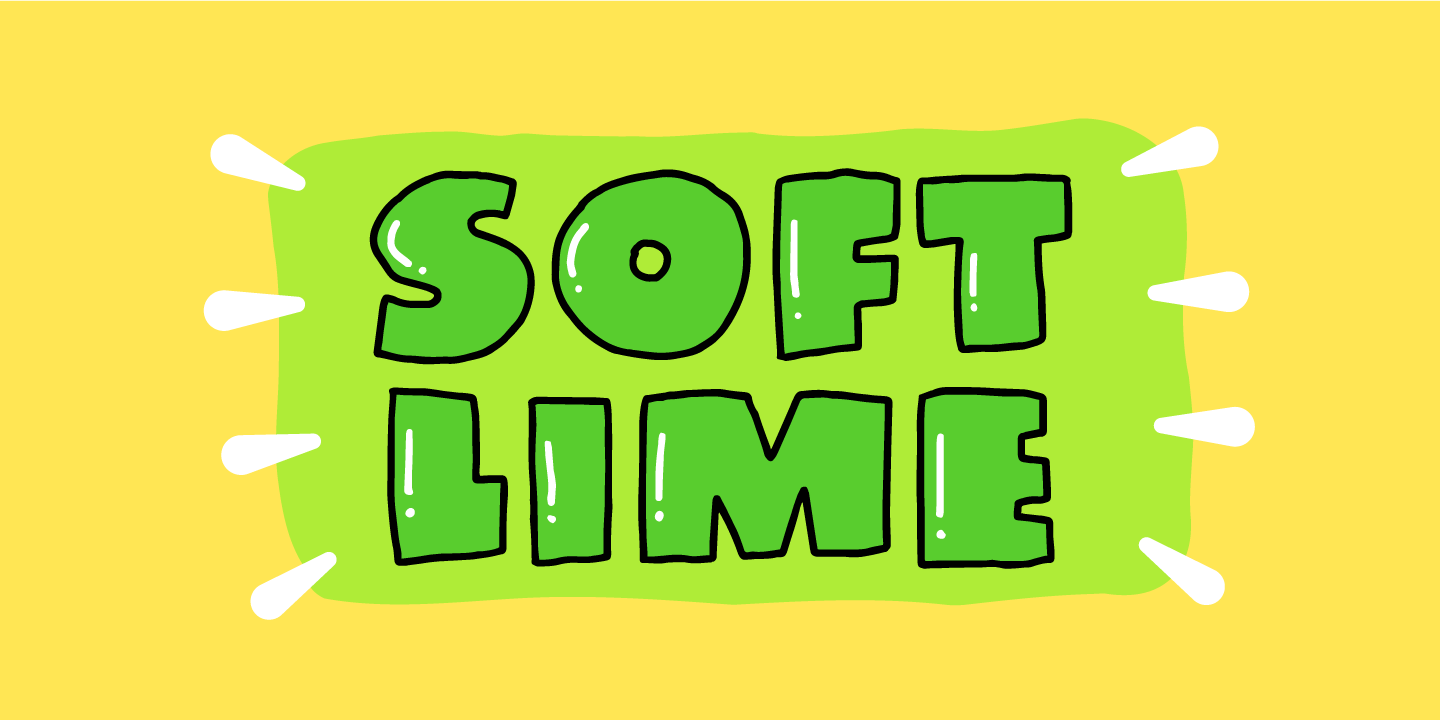 Пример шрифта Soft Lime #1
